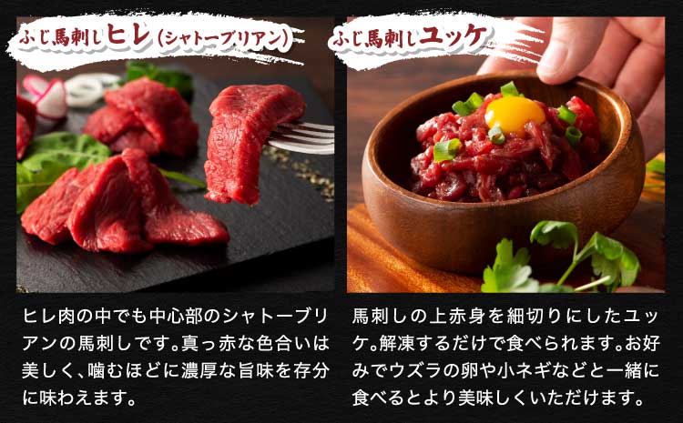 「本場・熊本」 霜降り馬刺しと赤身の贅沢6種セット 馬肉 馬刺し  肉 生肉 刺身 お肉 馬 三枚バラ メン 大トロ 中トロ ヒレ シャトーブリアン ロース ユッケ 赤身 霜降り サシ 熊本 熊本県 