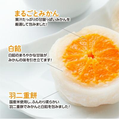ふるさと納税 名取市 みかん丸ごと1個入った甘仙堂のみかん大福 10個入|21_ksd-091001 |  | 01