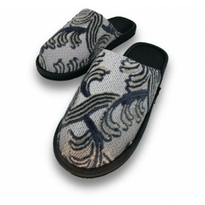 【ふるさと納税】NAKAYA KINKAZAN TEXTILE 金華山スリッパ　フェザー　グレー 1足【1588164】