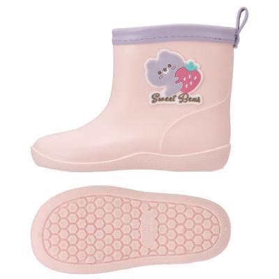 ふるさと納税 奈良市 キッズ ワッペン付きレインブーツ 15cm RIBTW15【Sweet Bear】 672088 |  | 01
