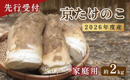 京都府産 京たけのこ 約2kg 【2026年4月上中旬発送開始】 たけのこ