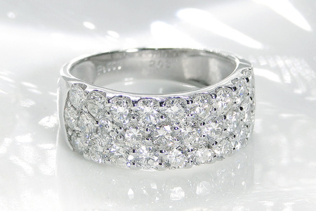 pt900ダイヤモンド パヴェ エタニティリング【2.0ct】 CSR0108 SWAV051|山梨県 昭和町 ジュエリー アクセサリー ギフト プレゼント 贈り物 記念日 誕生日 カジュアル フォー