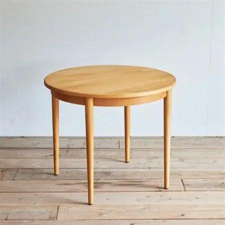 Karl Dining Round 84 Table ミディアムブラウン色【SWOF】_雑貨・日用品 机・テーブル 家具・インテリア _【1471391】
