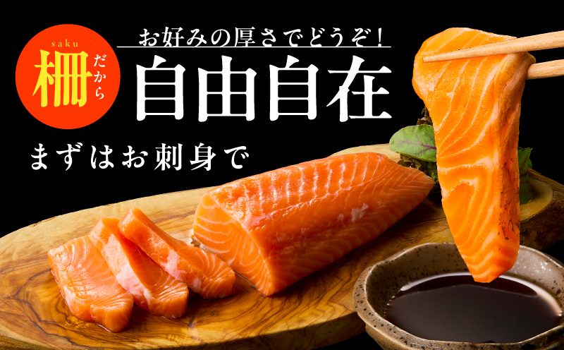 北極圏サーモン ポーション 1kg【高級 小分け 海鮮丼 人気 オススメ 小分け 冷凍 簡単調理 一人暮らし】