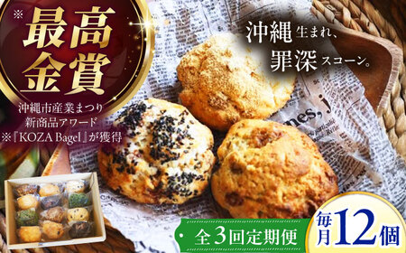 【全3回定期便】厳選おすすめ スコーン 12個セット  BCAE011 スイーツ
