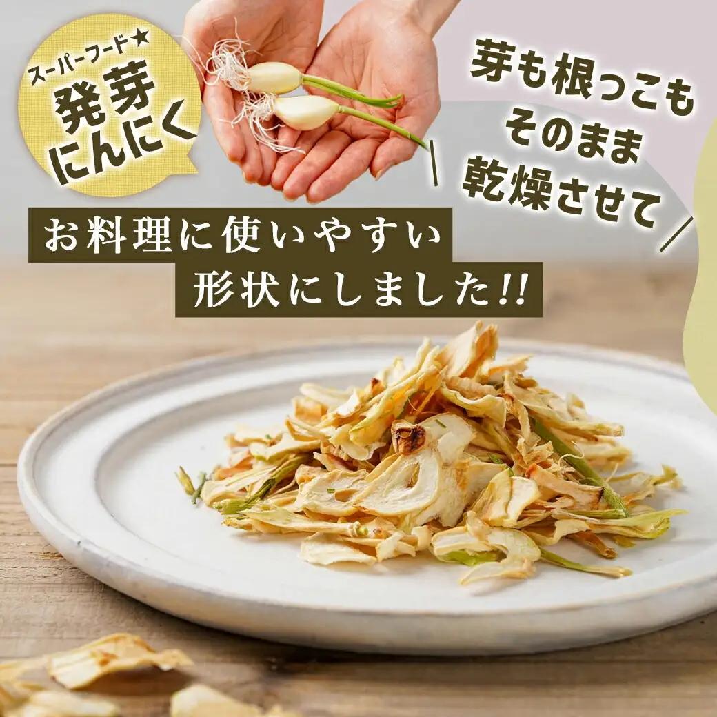 乾燥発芽にんにく【スライス】3袋セット※ポスト投函_LB-C902_(都城市) 発芽 にんにく 乾燥 ニンニクスライス
