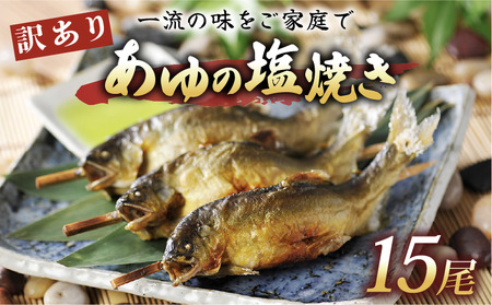 ＜あゆの店きむら＞ 滋賀県産 訳ありあゆの塩焼き 15尾