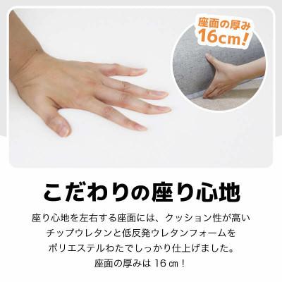 ふるさと納税 あわら市 【ブラック】ソファみたいな座椅子 ニーノ 2人掛け |  | 01