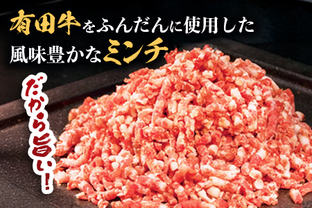 宮崎県産 黒毛和牛 万能ミンチ 約1.1kg（550g×2P）冷凍｜国産牛 牛肉 お肉 ひき肉 ミンチ パック ハンバーグ コロッケ ミートソース 三色丼 家庭用 有田牧畜産業 宮崎県 諸塚村 AR-