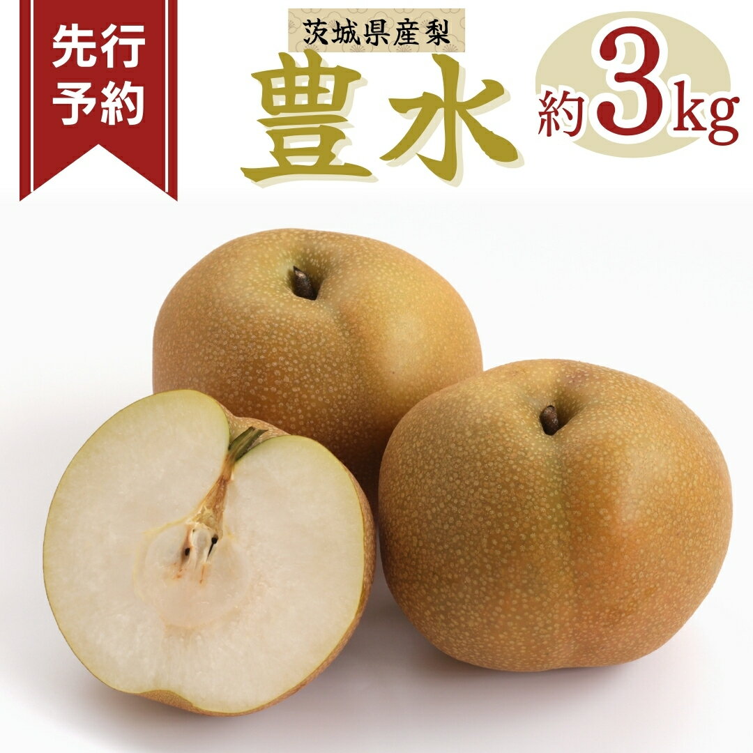 【ふるさと納税】《 先行予約 》豊水 6～12玉 (約3kg ) 【 2026年8月下旬発送開始】フルーツ 果物 なし ナシ 旬 新鮮 旬 期間限定 甘い 国産