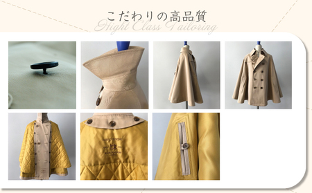 The Trench　トレンチコート　子供用＜カーキ＞　【子供用 トレンチコート コート 撥水性 汚れ防止 ギャバジン ライナー付き 水牛ボタン 職人 手作業 １着１着お仕立 青森県 贈り物 贈答 ギ