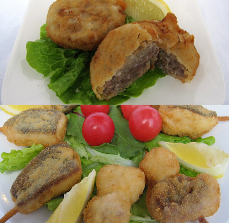 【ふるさと納税】［能登産］いのししメンチカツ・魚の串カツ　セット 肉 ジビエ 猪