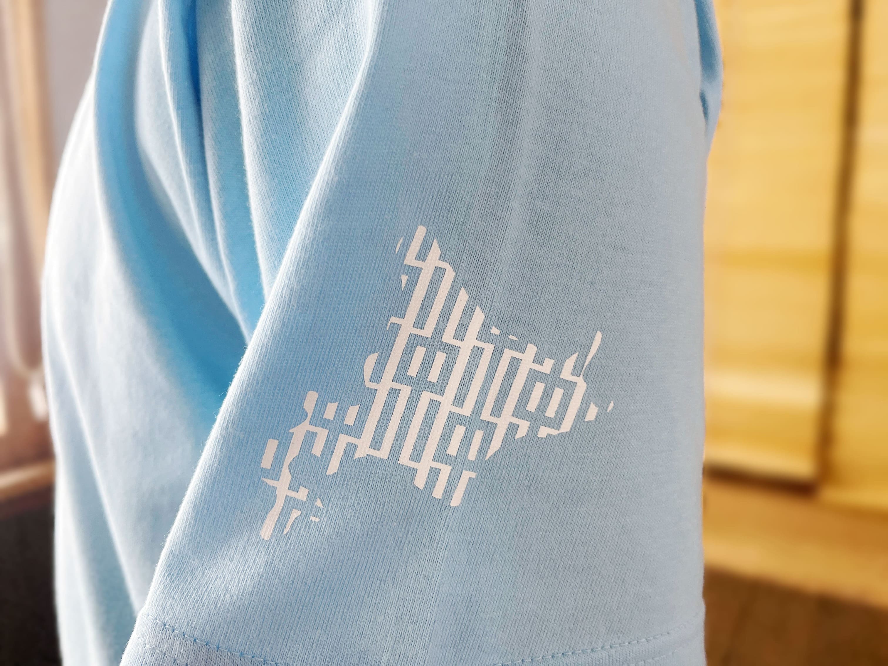 [A1303-SB-L] ナカガワTシャツ〈ライトブルー【Lサイズ】〉