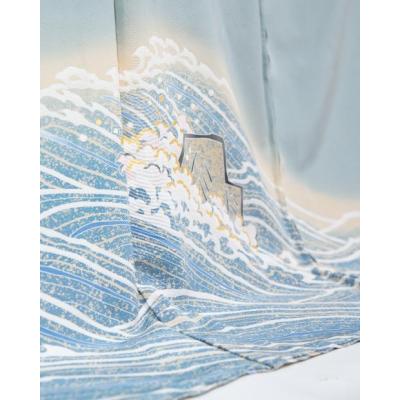 ふるさと納税 京都市 【池内友禅】手描友禅染 色留袖(岩に流水文) |  | 03