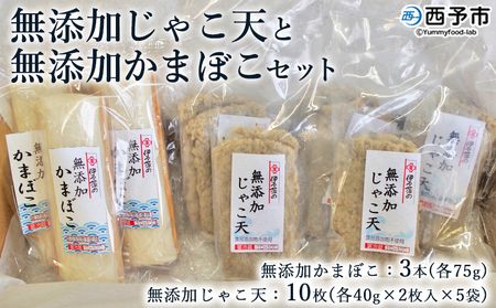 伊予蒲鉾 無添加じゃこ天と無添加かまぼこセット UIK0002