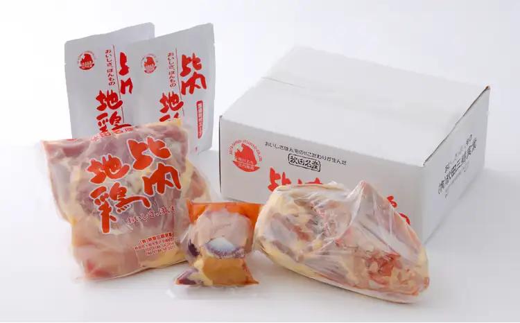 90P2302 比内地鶏正肉セット【 秋田三鶏実業】