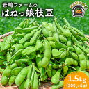 【ふるさと納税】【先行予約】【数量限定】はねっ娘枝豆 1.5kg（300g×5袋）神奈川 横須賀 枝豆 冷蔵 農家直送 新鮮 あまおとめ 濃厚　【有限会社岩崎ファーム】[AKCZ001]