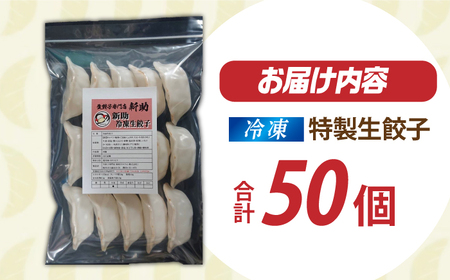 【人気】生餃子専門店「新助」の餃子！ファミリーセット(50個入り)　餃子 ぎょうざ ギョーザ　岐阜市 / ドルフィン株式会社[ANHL001]