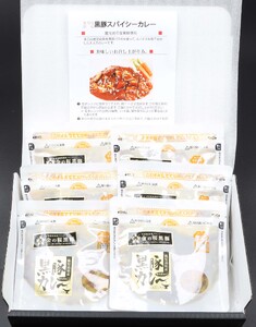 レンジでチン！金の桜黒豚 6食入り「スパイシー カレー 1.2kg（200g×6袋）」 常温保存 国産 の レトルト カレー  袋のまま レンチン お手軽  おとも【A-1122H】