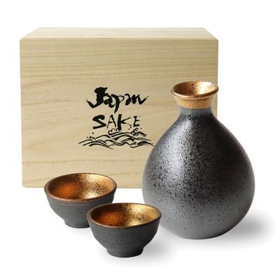 ふるさと納税 土岐市 【美濃焼】ジャパンゴールド SAKE 徳利・盃セット