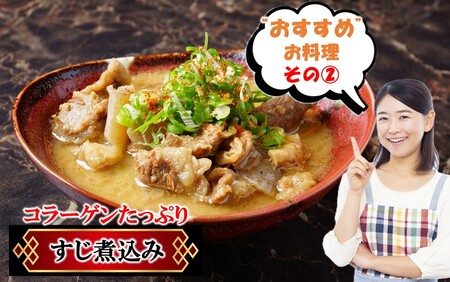 【期間限定 9月30日まで】豊後牛 牛すじ肉 1.0kg （500g×2P）スジ 牛筋 黒毛和牛 国産 煮込み料理_2591R-1