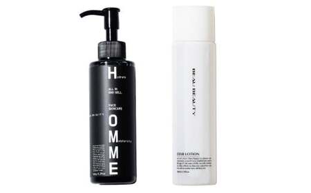 BEAU BEAUTY 男性用 基礎セット 2種（スキンローション ・ モイストジェル） ヒト型セラミド＆エクソソーム化粧水 化粧水 メンズジェル ジェル スキンケア エイジングケア オールインワンジ