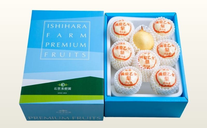 備前乙女梨 ヤーリー梨 4kg箱 赤秀 6～9玉入り 岡山県産 | ヤーリー梨 鴨梨 梨 特選品 上級品 贈り物 御歳暮 果物 くだもの フルーツ 石原果樹園【ishk032-01】