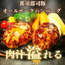 【ふるさと納税】 那須郡司豚 オールポークハンバーグ 肉 栃木県 那須塩原市 豚肉 粗びき スパイス 個包装 食べやすいサイズ おかず お弁当 贈り物 ギフト 那須塩原ブランド 送料無料