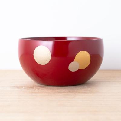 ふるさと納税 湯沢市 小鉢 ( 水玉 ) 朱 《 川連漆器 》 / 伝統的工芸品[L9201] |  | 03