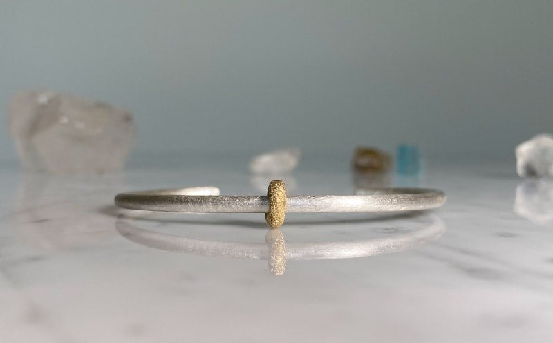 
            SV925 K18 バングル アクセサリー 一点物 シルバー ゴールド ジュエリー 宝飾品 ギフト 贈答用 静岡 沼津
          