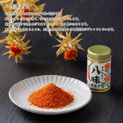 ふるさと納税 山形市 【萬屋薬局】八味唐辛子・七味唐辛子2種食べ比べセット 薬味・辛い・漢方 FZ22-740 |  | 01