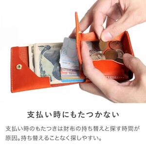 手のひら財布-Beh- 二つ折り財布 HUKURO 栃木レザー【グリーン】【雑貨 ファッション 人気 おすすめ 】
