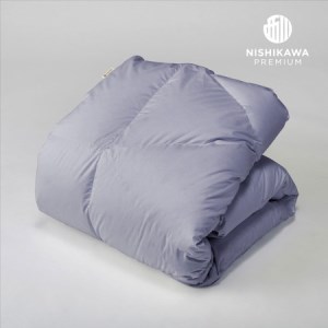 【nishikawa/西川】羽毛ふとん/ポーリッシュホワイトグースダウン93％/シングル/配色ブルー【P267W】 羽毛布団 ふとん