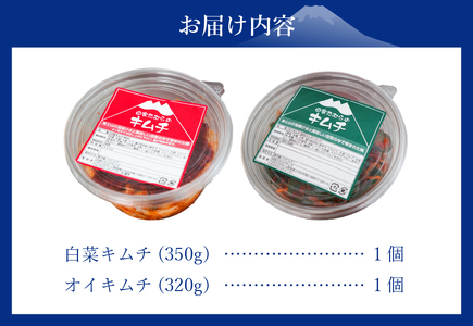 本場韓国人の作るキムチ！田家たむらの白菜キムチとオイキムチのセット 本場 手作り 国産野菜 白菜 きゅうり 胡瓜 本格発酵キムチ 韓国キムチ ヤンニョム 漬け物 唐辛子 浅漬け 発酵食品 おかず 本場