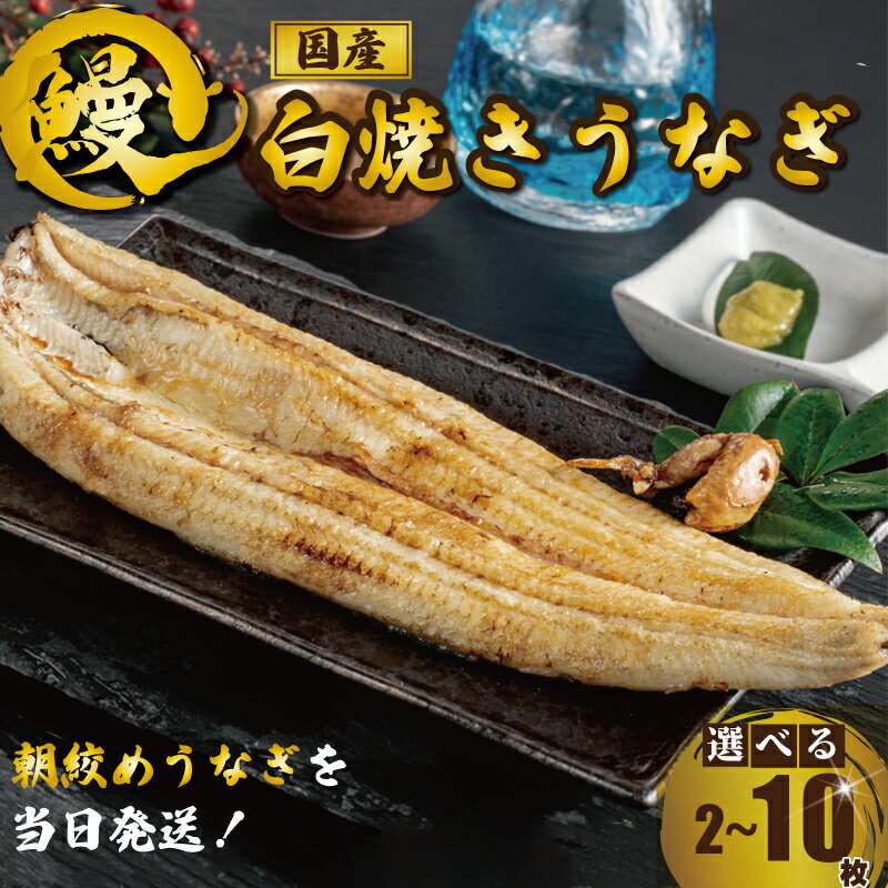 【ふるさと納税】 国産うなぎ 白焼き 1枚120g 選べる容量2〜10枚 定期便キモ タレ 山椒付き うなぎ 鰻 白焼き 蒲焼 うな重 鰻丼 うな丼 ひつまぶし 土用の丑の日 魚 海鮮 魚介類 魚貝 冷蔵 タレ 高級 ギフト プレゼント お中元 送料無料 千葉県 銚子市 有限会社石毛川魚店