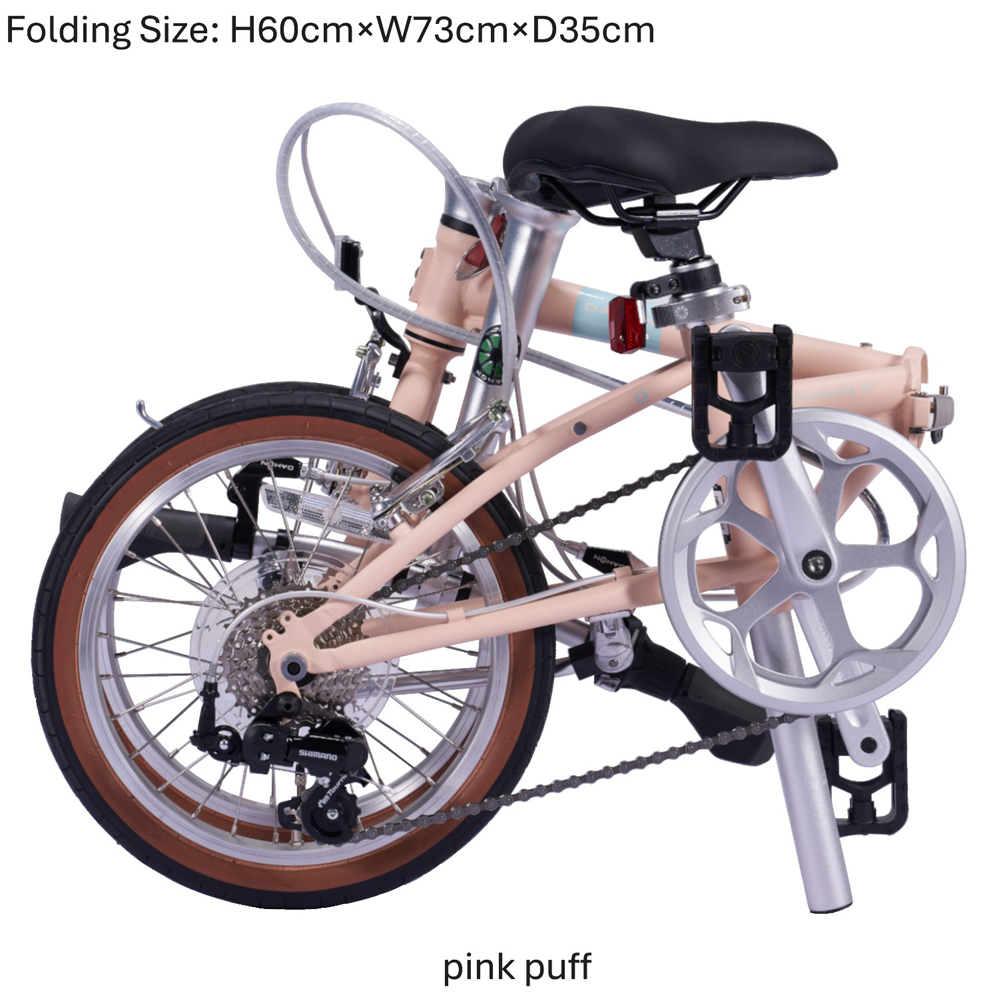 DAHON 折りたたみ自転車 Boardwalk【Pink Puff ピンクパフ】16インチ コンパクト SHIMANO7段変速 軽量　武田産業｜ダホン 通勤 通学 人気返礼品_イメージ3