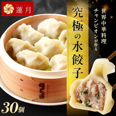 ふるさと納税 荒川区 【餃子30個】蓮月特製　羊肉の手作り水餃子(冷凍)特製ラー油付き 【034-001】
