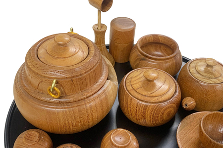 日光彫 日光茶道具｜伝統工芸品 漆塗り 木彫り 木工品 ミニチュア 五十嵐漆器店 [0428]