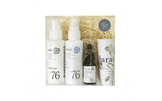 【baraio】バライオ ローズスキンケア化粧品セット No.76（化粧水　美容液　乳液）