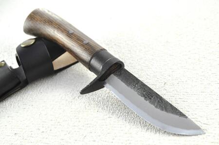 土佐鍛 豆山遊鉈 80 黒鉄ツバ輪 土佐オリジナル白鋼 | ナイフ アウトドアナイフ 狩猟 刃物 南国市