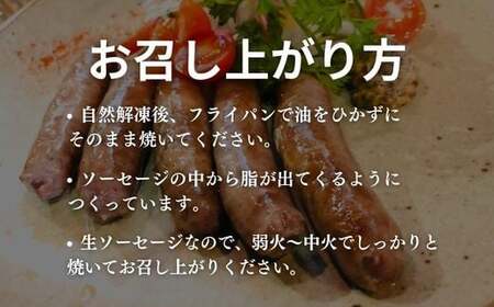 B4-03 【無添加】ジビエ（鹿・猪）生ソーセージ 100g×各3P