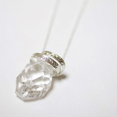 ふるさと納税 豊頃町 【ジュエリーアイス】ネックレス　水晶　原石[No.5891-0485] |  | 01