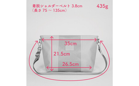 TENT BAG HENRY.03　防水ショルダーバッグ【グレー】