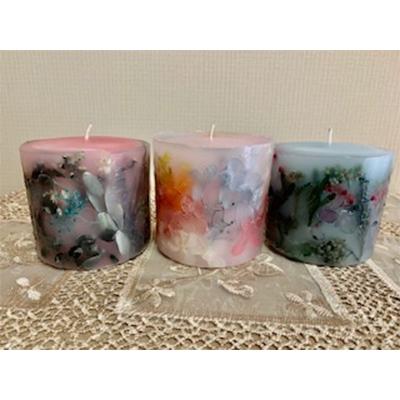 ふるさと納税 嘉手納町 お任せ花アートキャンドル2点セット |  | 03