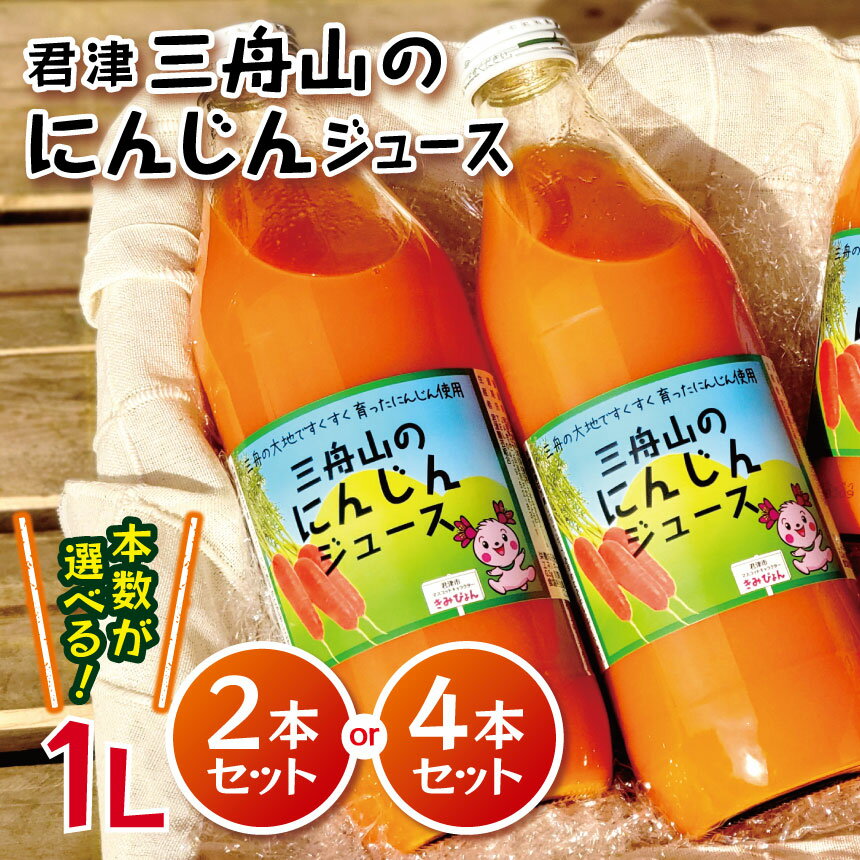 【ふるさと納税】 君津 三舟山 の にんじん ジュース 1L × 2本 or 4本 セット JAきみつ味楽囲さだもと店 | さだもと 野菜 やさい にんじん 人参 ジュース ドリンク にんじんジュース 健康志向 父の日 母の日 プレゼント イチオシ 千葉県 君津市