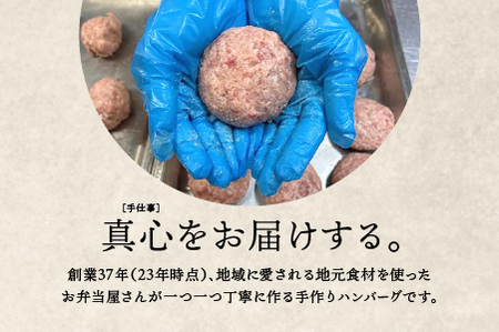 【定期便 6回】まる姫ポークと国産牛の贅沢デミグラスハンバーグ 140g×10個(総重量 1.4kg)×6回 惣菜 デミグラスソース デミソース 牛肉 豚肉 手ごね レンジ 湯せん 温めるだけ 江津市