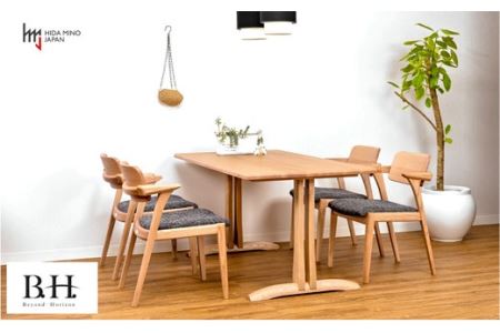 D118-02 B.H.ダイニングチェア（ショートアーム）【オーク材】JBH-DCO208A PNO/EベガスCOA