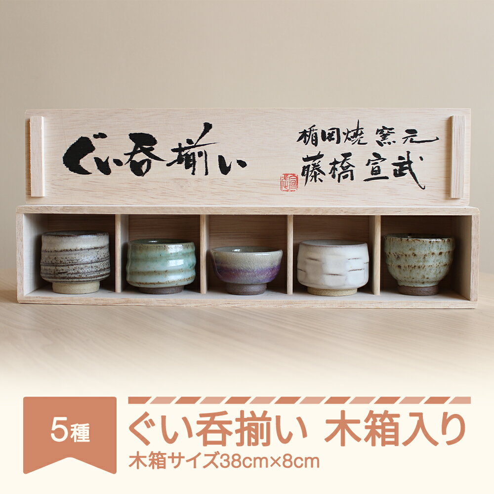 【ふるさと納税】楯岡焼窯元 ぐい呑揃い 5種 陶芸