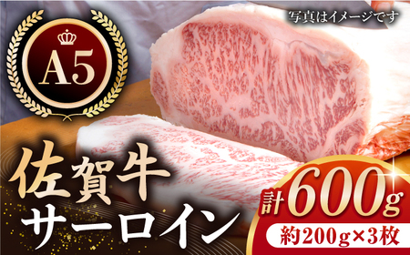佐賀牛 サーロイン ステーキ 600g（約200g×3枚）  [HAA005] ステーキ ステーキ ステーキ ステーキ ステーキ ステーキ