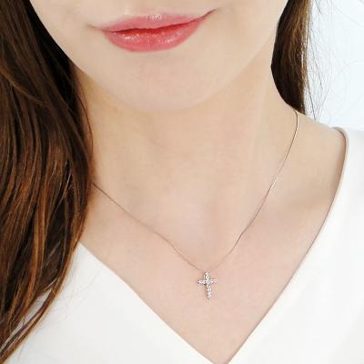 ふるさと納税 甲府市 Pt ダイヤクロス(0.20ct)　PN 330630 |  | 03